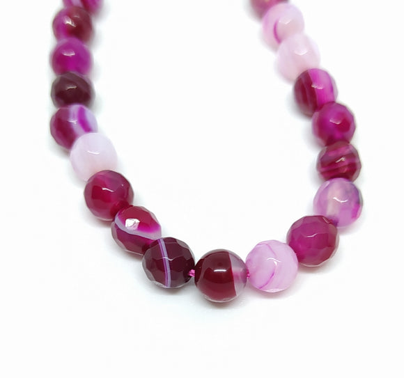 Gemstone - Agate - 6mm Faceted Rounds - Beading Amazing