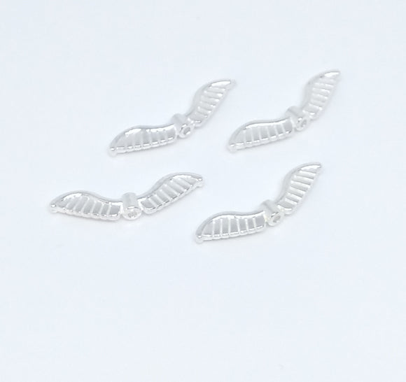 Angel Wings - Bright Silver Striped