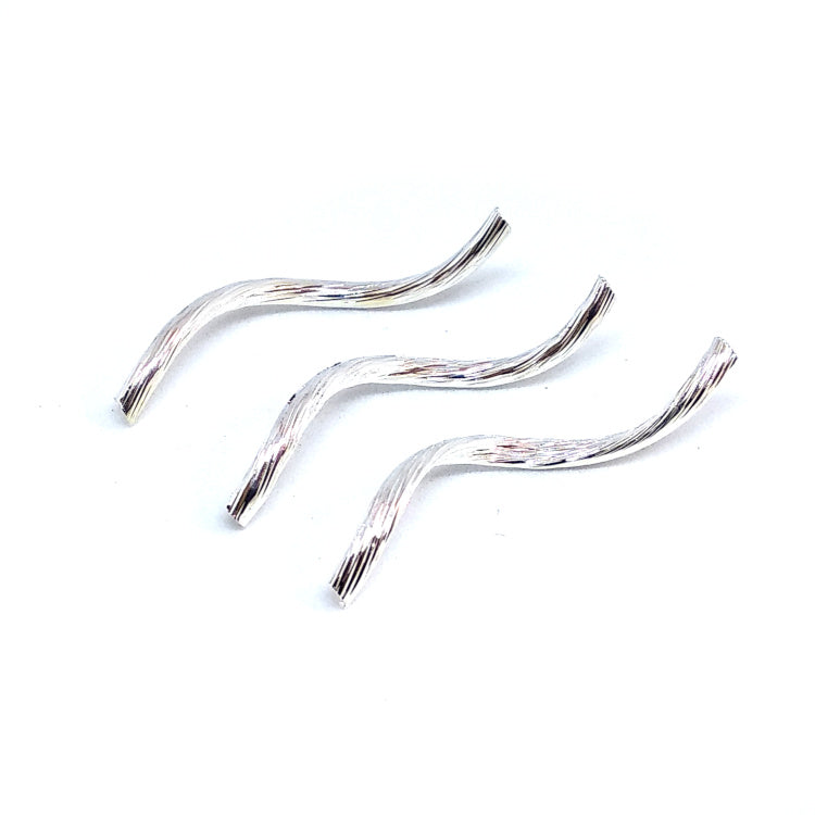 Twisted Silver Spacer Bars – Beading Amazing