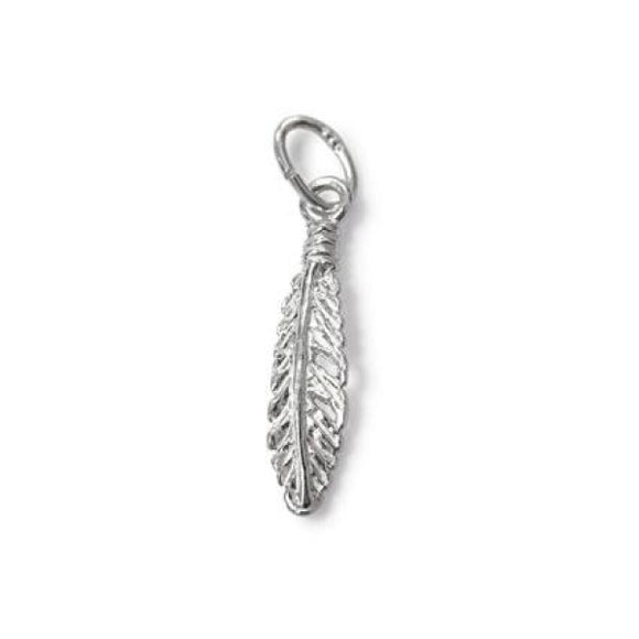Feather Charm Sterling Silver - Beading Amazing