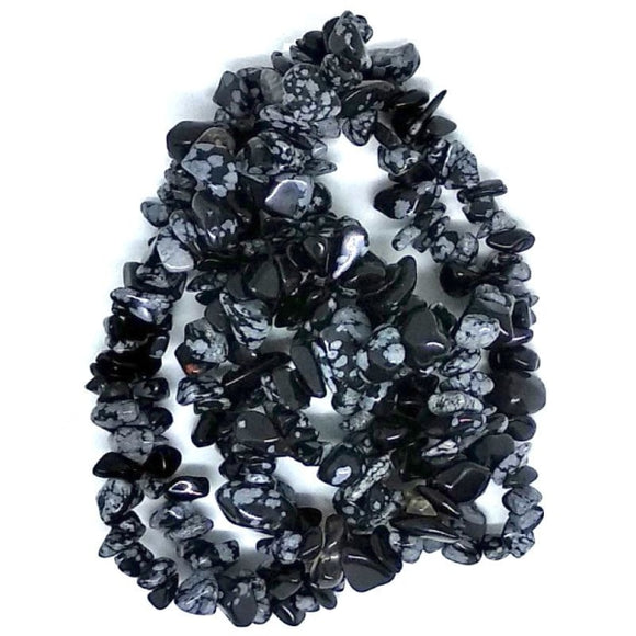 Gem Chips - Snowflake Obsidian - Beading Amazing