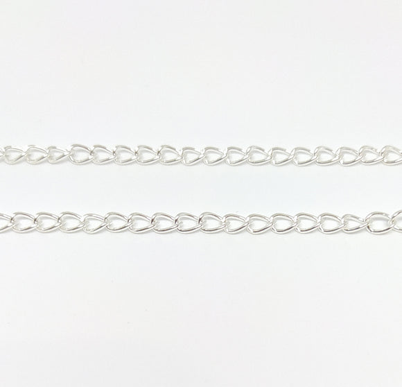 Shiny Silver (Extension Style) Chain - Beading Amazing