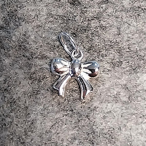 'Bow' Sterling Silver Charm