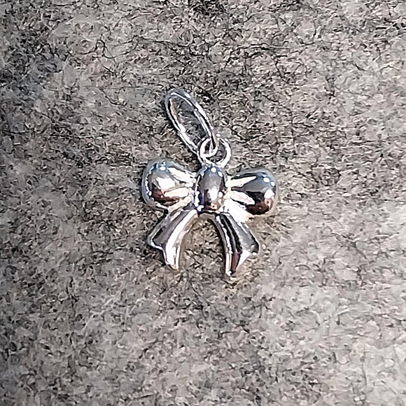 'Bow' Sterling Silver Charm