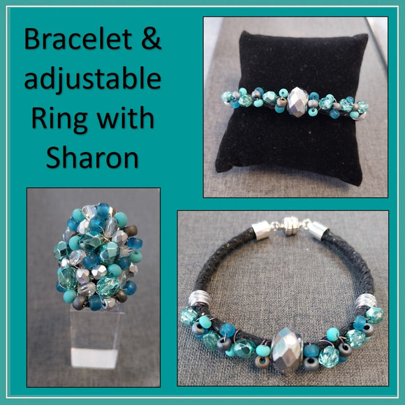 Bracelet & Adjustable Ring with Sharon: Friday 26th April 2024 - 1pm till 3pm
