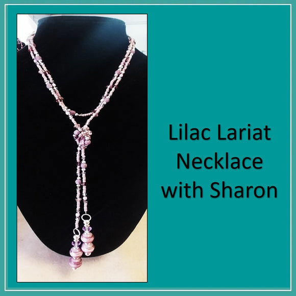 Lilac Lariat Necklace with Sharon: Friday 2nd August 2024 - 1pm till 3pm