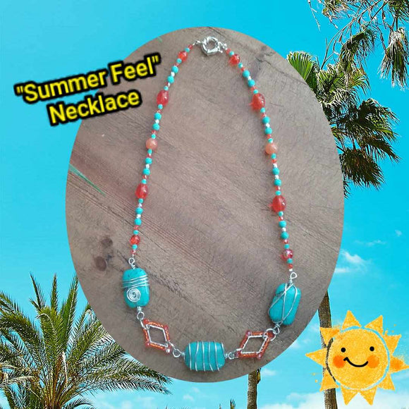 'Summer Feel' Necklace Class with Sharon: Friday 28th June - 1pm till 3.30pm
