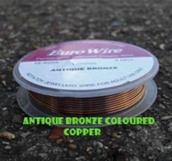 0.4mm Antique Bronze Eurowire - Beading Amazing