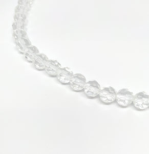 10mm Clear Faceted Glass Beads - Beading Amazing
