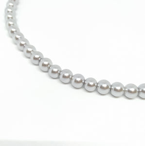 10mm Light Silver Glass Pearls - Beading Amazing