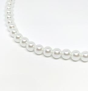 10mm White Glass Pearls - Beading Amazing