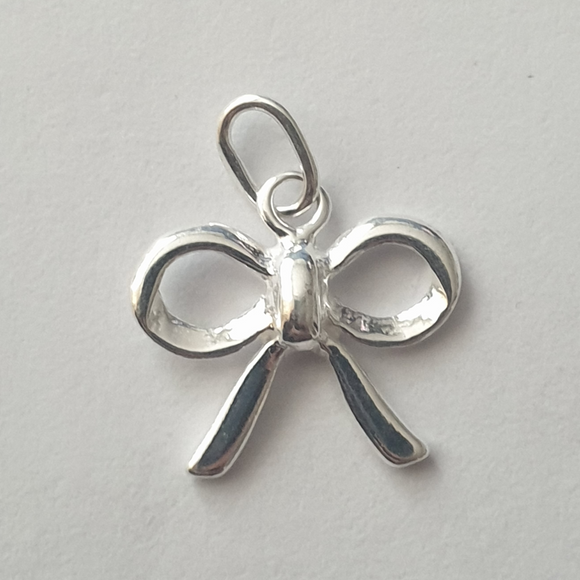 'Bow' Sterling Silver Charm