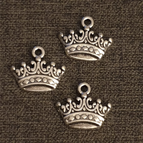'Crown' Charms - Pack of 3