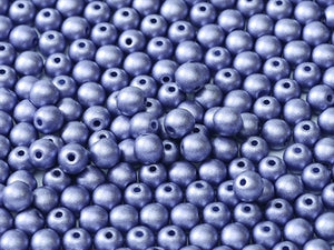 2mm - Glass Pearls - Purple - Beading Amazing