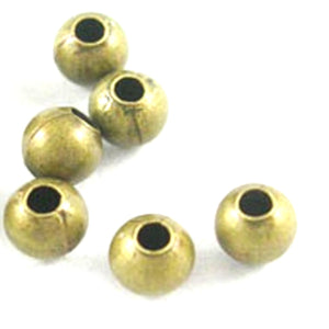 3mm Plain Round Spacers (Bronze) - Beading Amazing