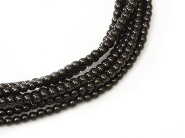 3mm Pearls - Black - Beading Amazing