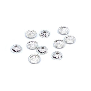 4mm Bead Cap Sterling Silver - Beading Amazing