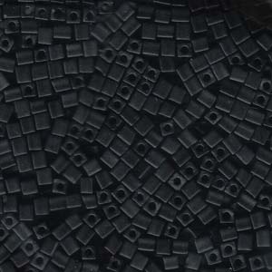 4mm Cubes - Opaque Black - Beading Amazing