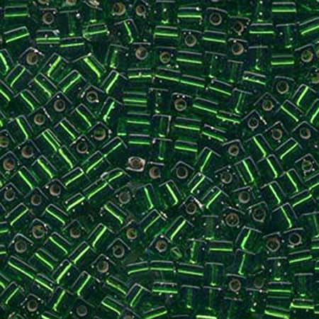 4mm Cubes - S/L Grass Green - Beading Amazing
