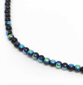 4mm Black AB Glass Beads - Beading Amazing
