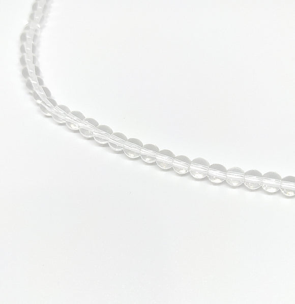4mm Clear Glass Beads - Beading Amazing