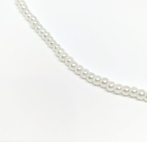 4mm White Glass Pearls - Beading Amazing