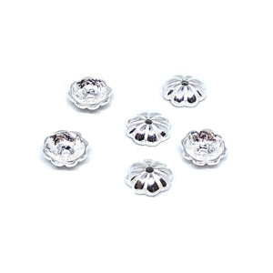 6mm Bead Cap Sterling Silver - Beading Amazing