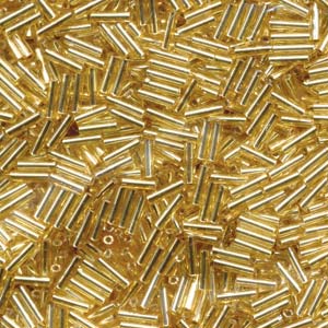 6mm S/L Gold Bugles - Beading Amazing