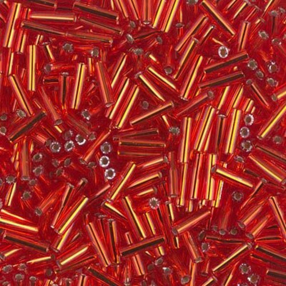 6mm S/L Red Bugles - Beading Amazing