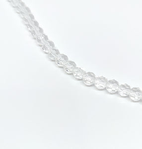 6mm Clear Faceted Glass Beads - Beading Amazing