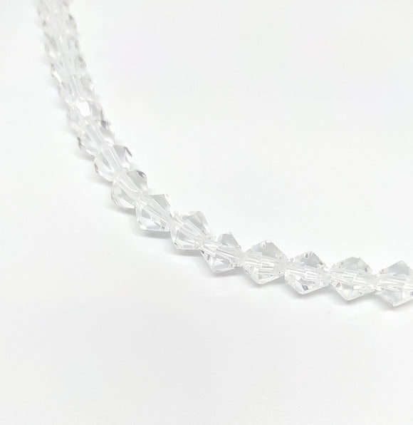 8mm Clear Bicone Glass Beads - Beading Amazing