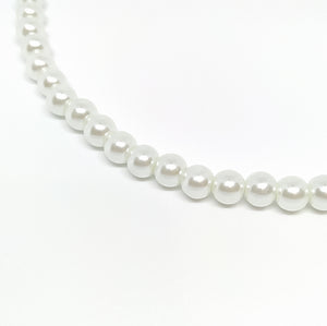 8mm White Glass Pearls - Beading Amazing