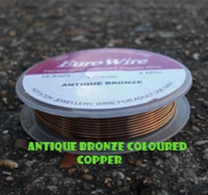 0.8mm Antique Bronze Eurowire - Beading Amazing