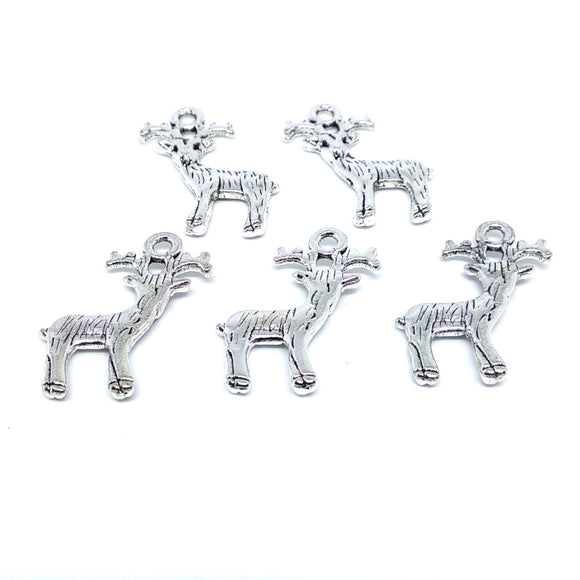 Reindeer Charms (Antique Silver) - Beading Amazing