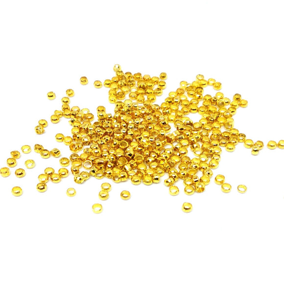 Gold Crimp Beads - Beading Amazing