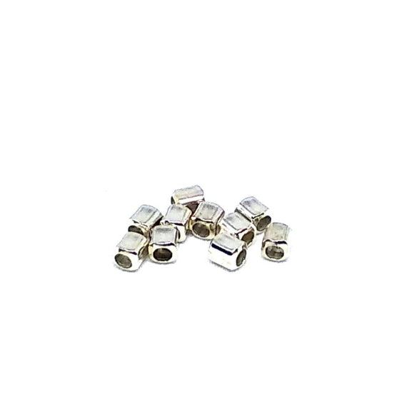 Cube Spacer Beads Sterling Silver - Beading Amazing