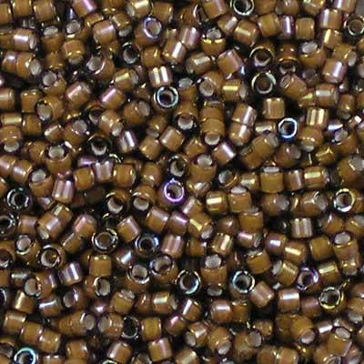 White Lined Sable Brown AB (D11) - Beading Amazing