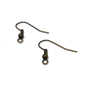 Bronze Fish Hook Earwires - Beading Amazing