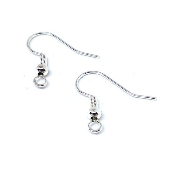 Silver Fish Hook Earwires - Beading Amazing