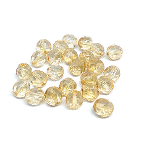 Crystal Champagne Luster 8mm Fire Polished Crystals - Beading Amazing