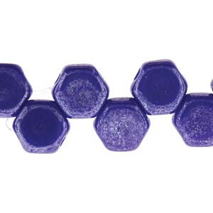 Cobalt Luster Honeycomb Beads - Beading Amazing
