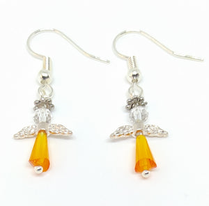Mini Angel Earring Kit - Orange (2 x pairs)