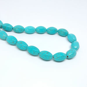 Blue Synthetic Turquoise - Ovals