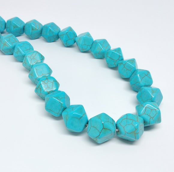 Blue Synthetic Turquoise - Chunky