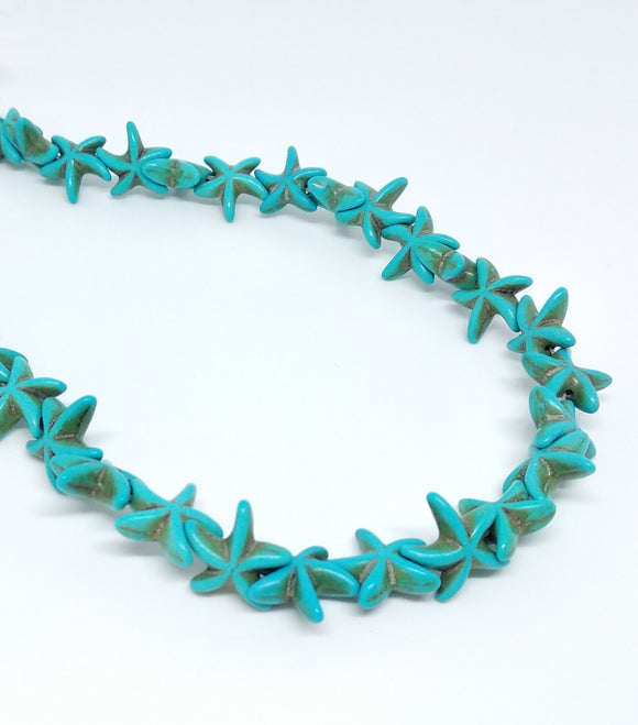Blue Synthetic Turquoise - Starfish