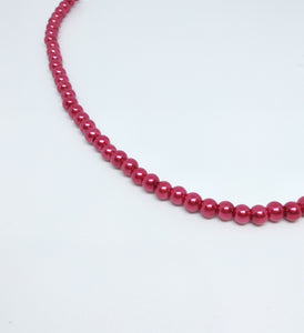 6mm Red Glass Pearls