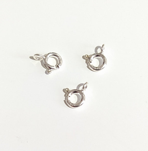 6mm Bolt Ring Clasp Sterling Silver