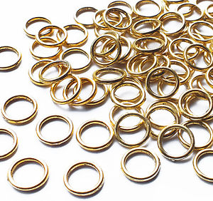 10mm Gold Plated Jump Rings - Beading Amazing