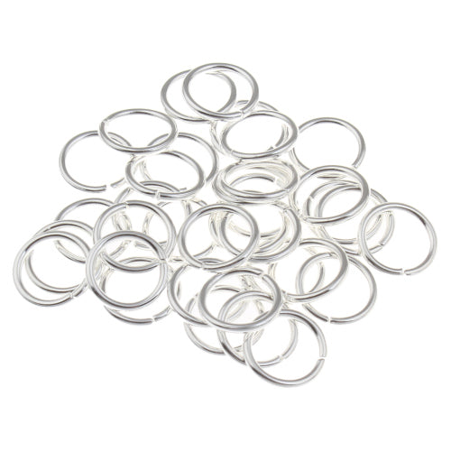 10mm Silver Plated Jump Rings - Beading Amazing