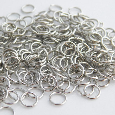 6mm Silver Jump Rings - Beading Amazing